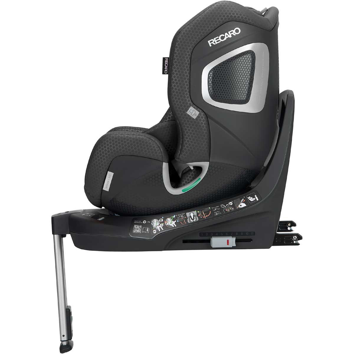 Otroški avtosedež RECARO Xenon 1 KID [61-125 cm] Fresh Black 3