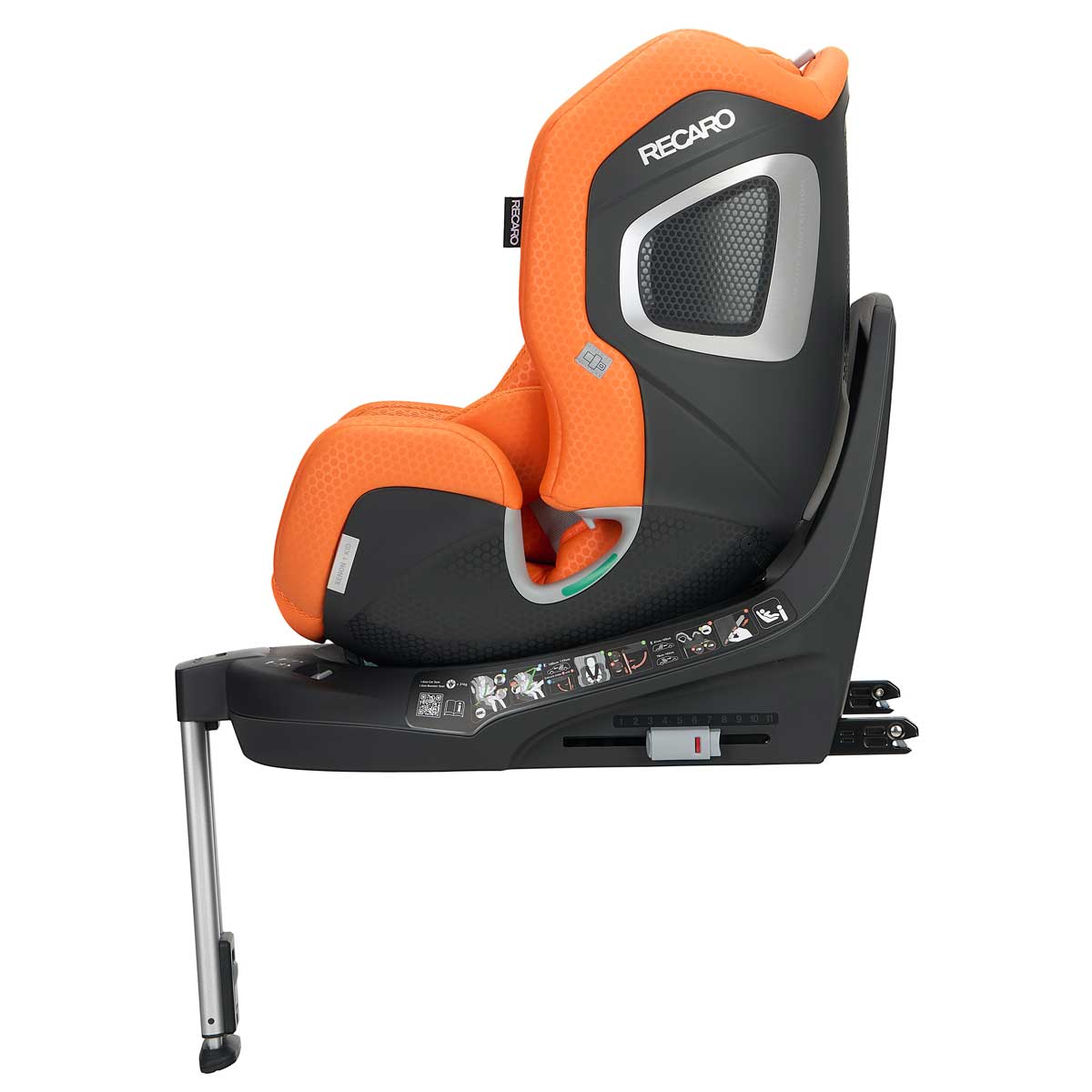 Otroški avtosedež RECARO Xenon 1 KID [61-125 cm] Vibrant Orange 3