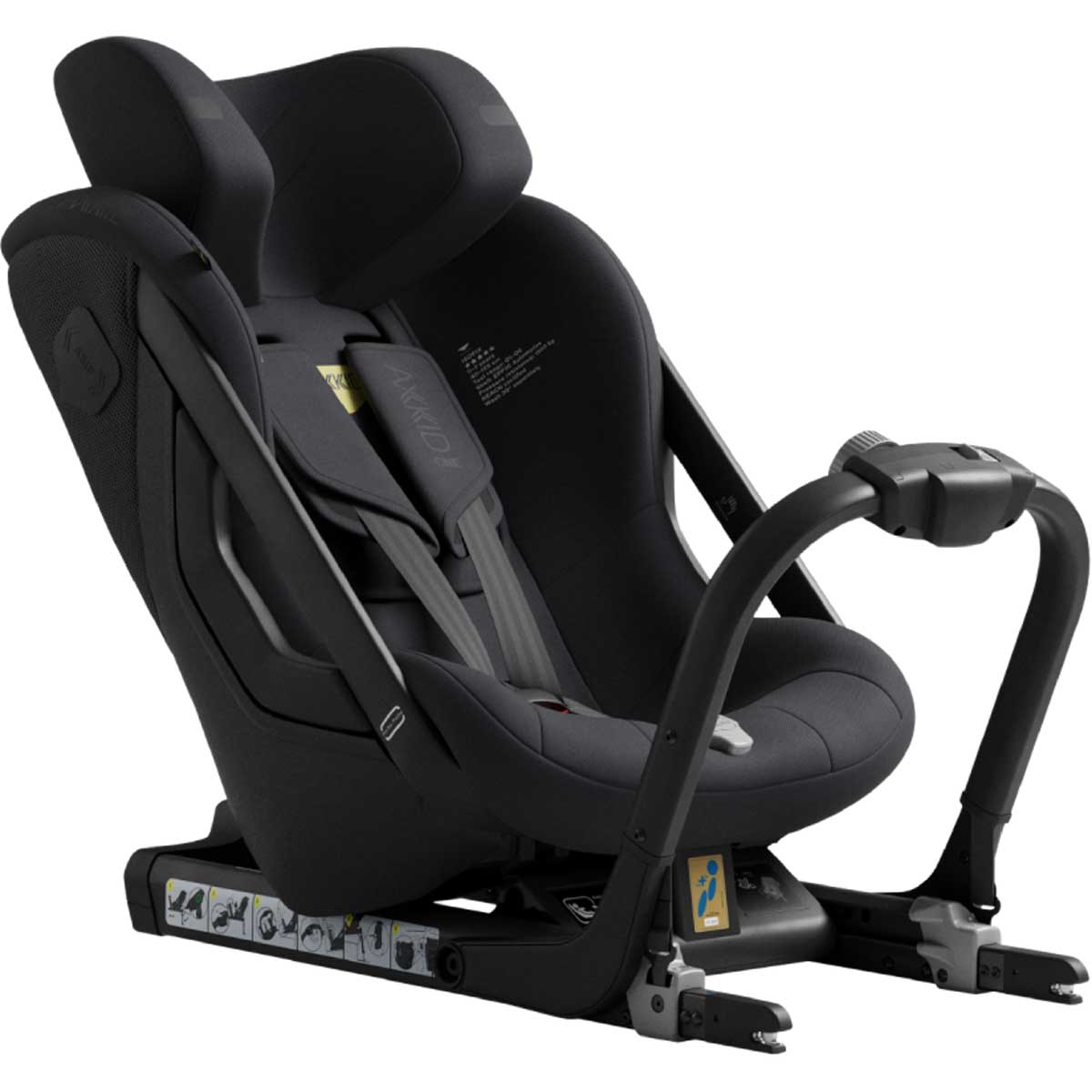 Otroški avtosedež AXKID ONE 3+ i-Size [40–125 cm] Coastal Storm Black 6