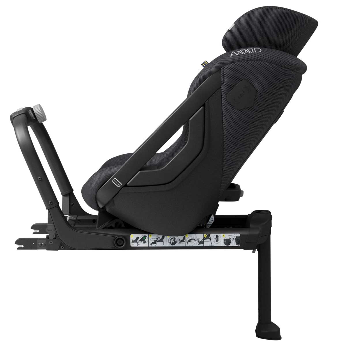 Otroški avtosedež AXKID ONE 3 i-Size [61–125 cm] Mesh – Arctic Mist Grey 4