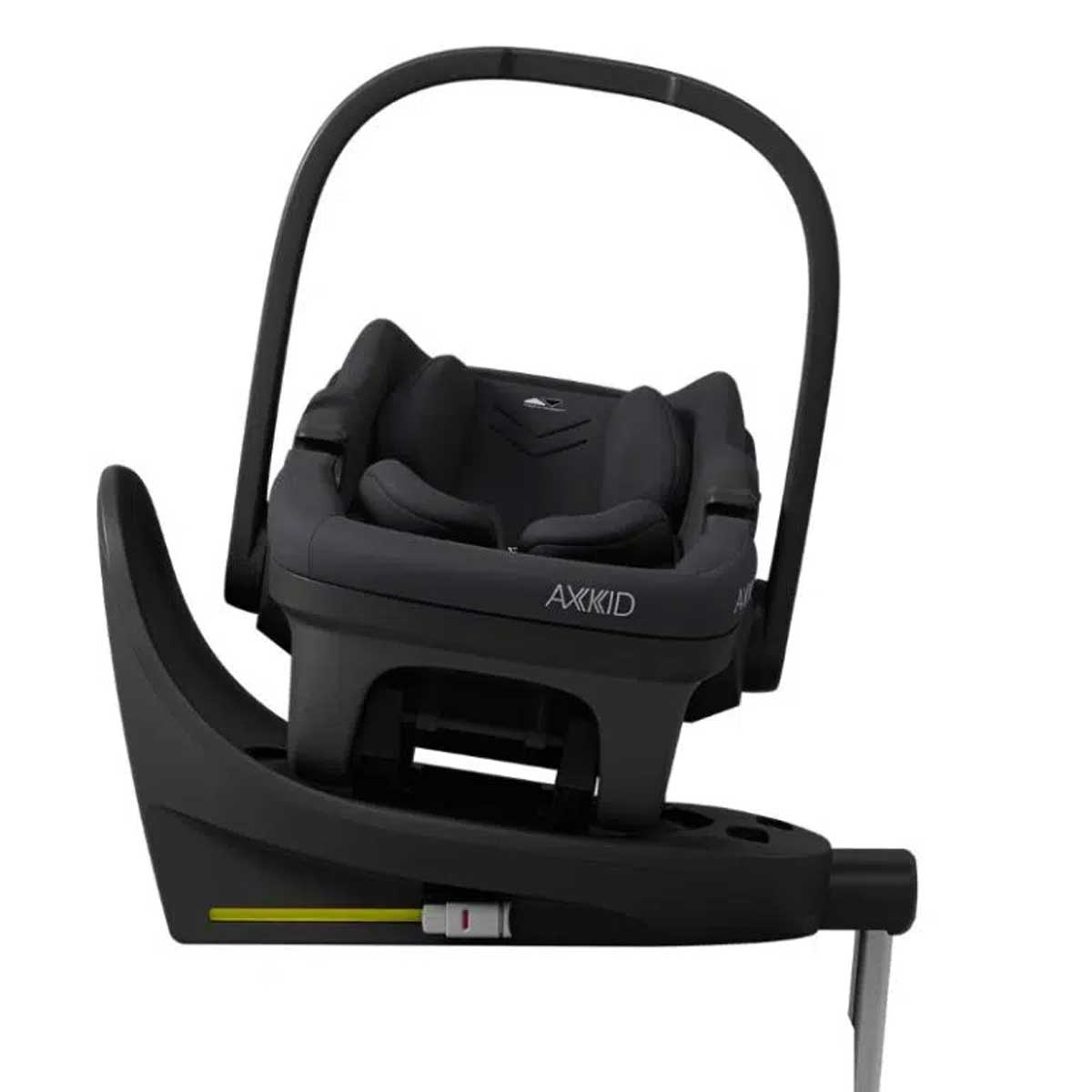 Otroški avtosedež – lupinica AXKID Zero Pro [40–87 cm] + ISOFIX podnožje Coastal Storm Black 2