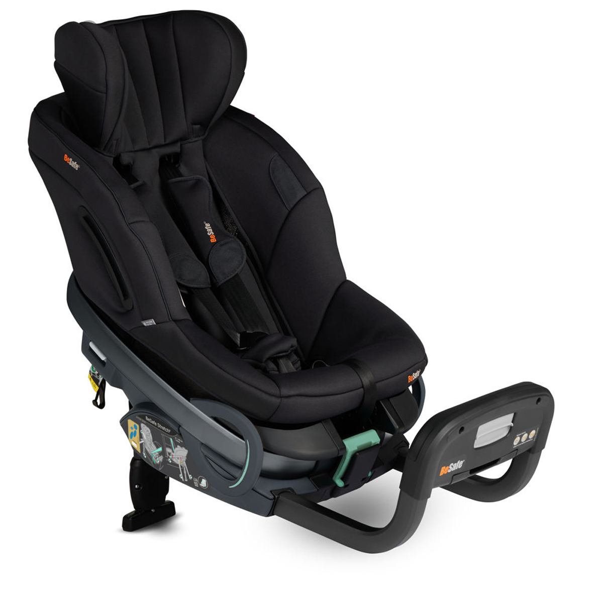Otroški avtosedež BeSafe Stretch² [61-125 cm] Black Soft Breeze 3