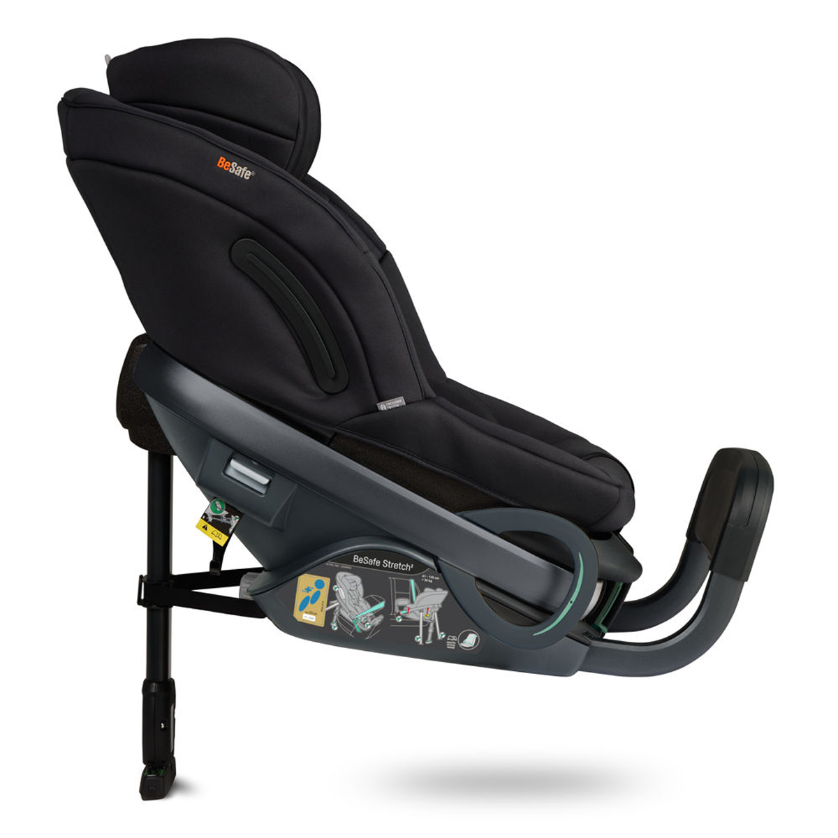Otroški avtosedež BeSafe Stretch² [61-125 cm] Black Soft Breeze 4
