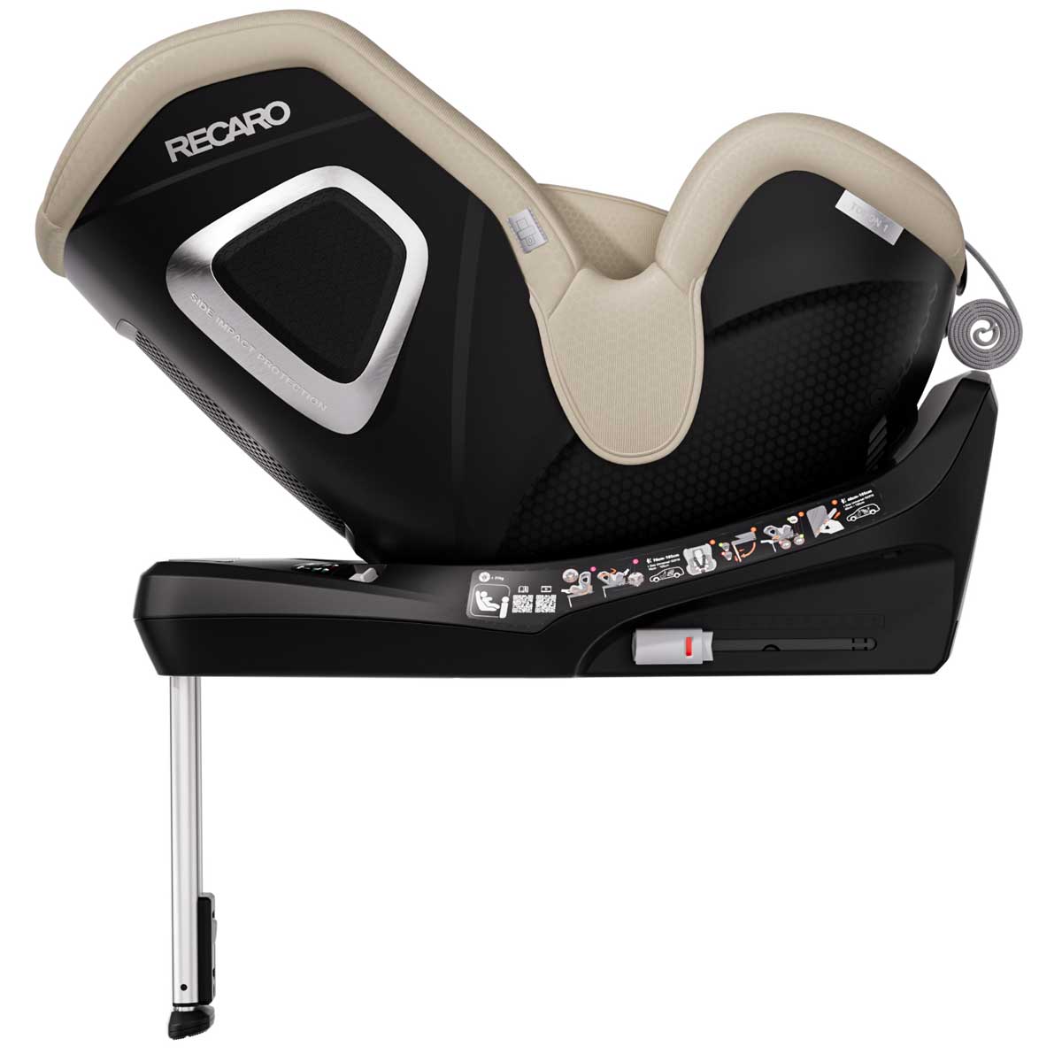 Otroški avtosedež RECARO Toron 1 [40–105 cm] Elegant Beige 3
