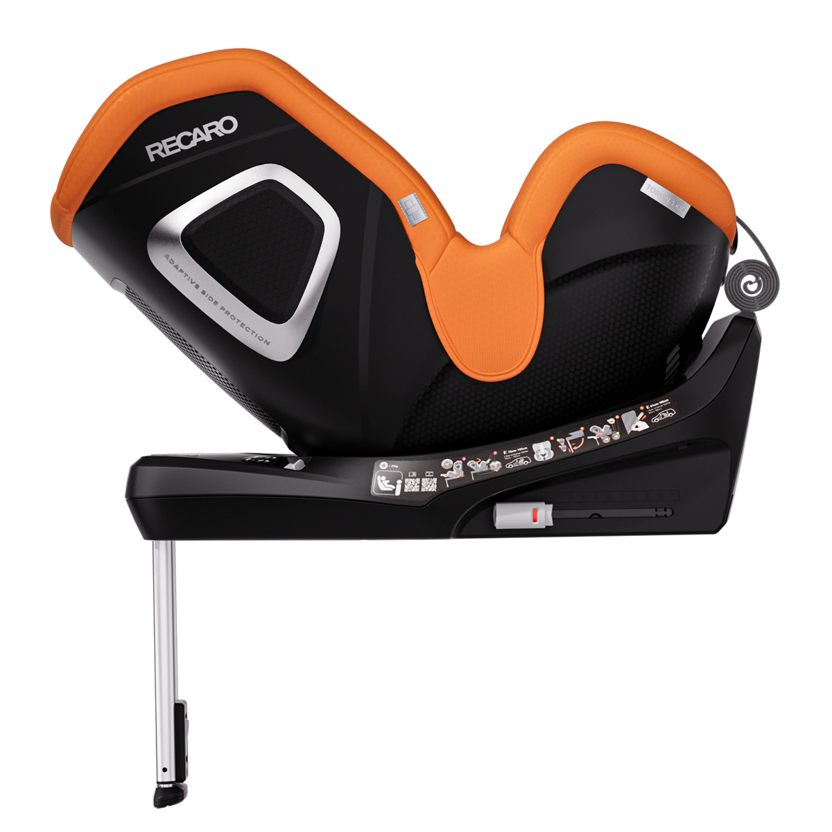 Otroški avtosedež RECARO Toron 1 KID [61–105 cm] Vibrant Orange 2