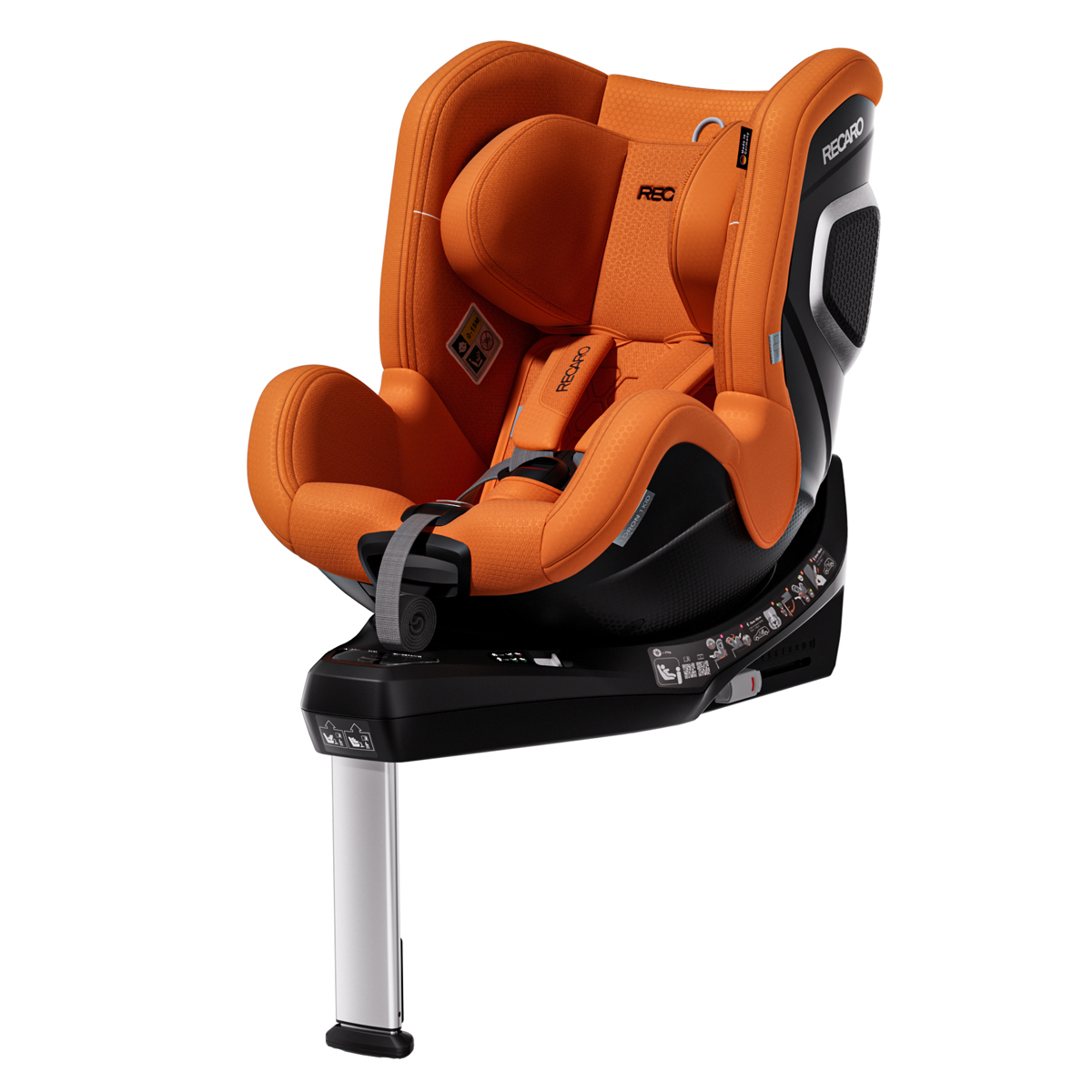 Otroški avtosedež RECARO Toron 1 KID [61–105 cm] Vibrant Orange 8