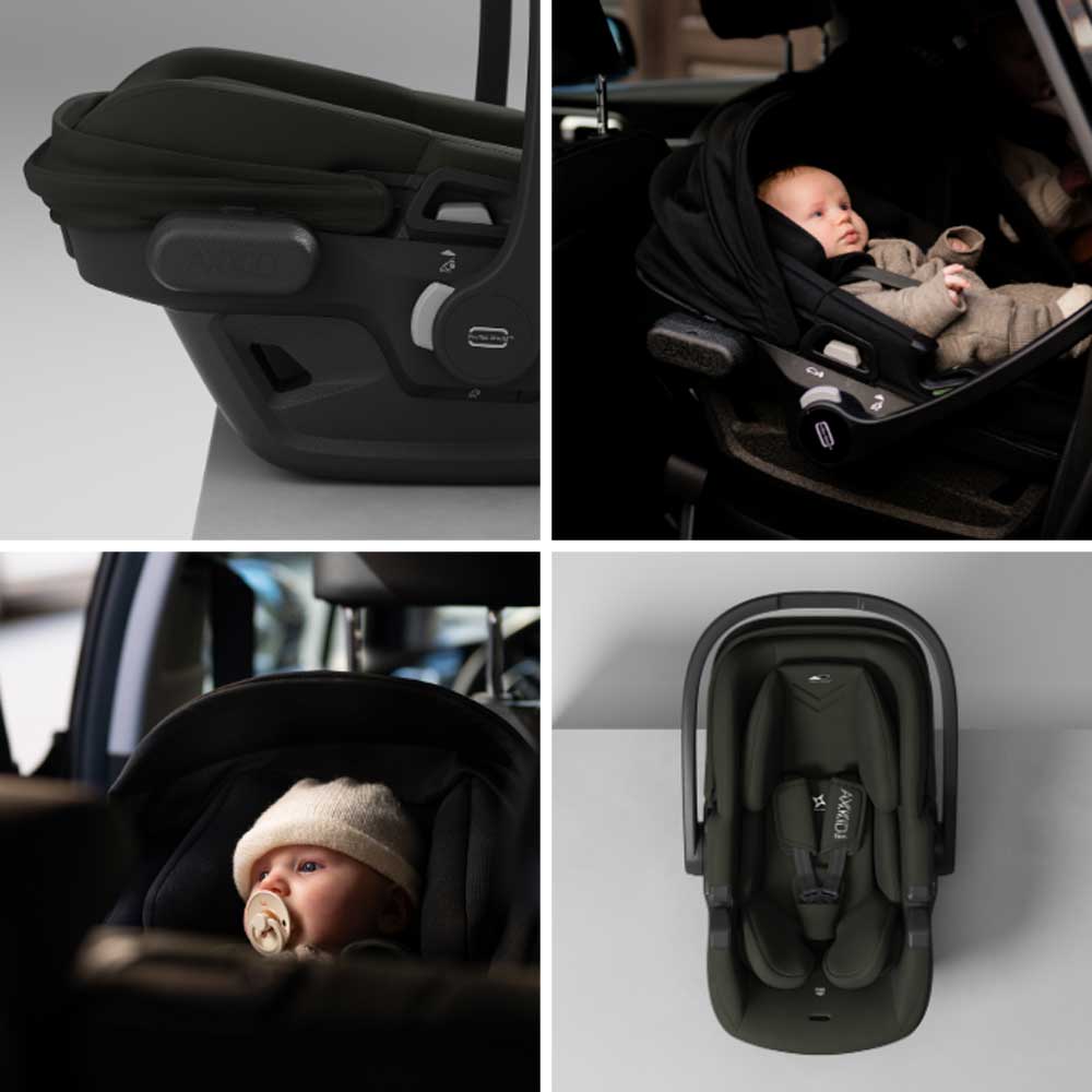 Otroški avtosedež lupinica AXKID Zero Pro Coastal Storm Black 13