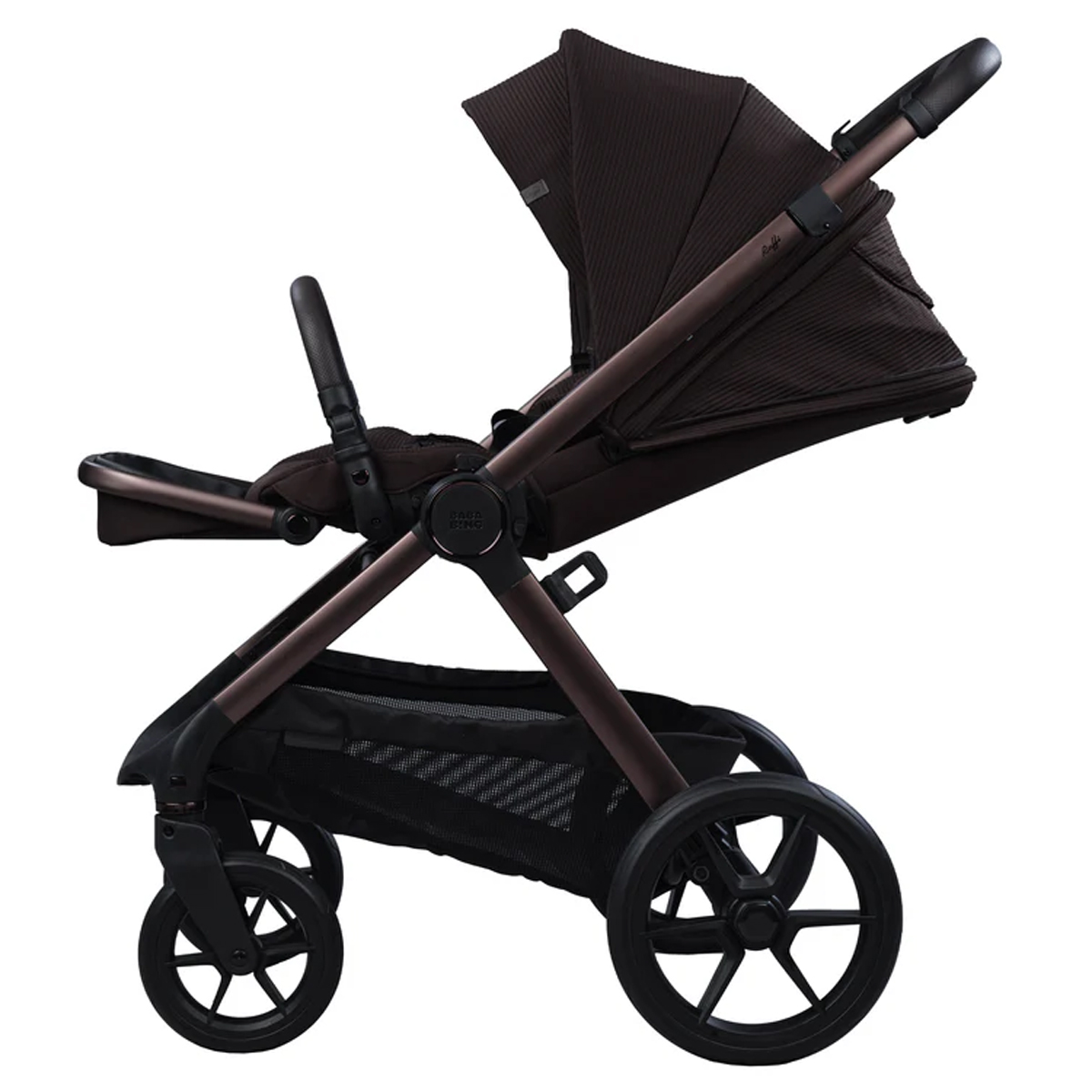 Otroški voziček 4v1 Bababing Raffi 2.0 [Kofe] + lupinica AXKID + baza 9