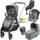 Otroški voziček 4v1 RECARO Celona + lupinica Avan + Isofix [Silent Grey]