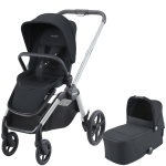 Otroški voziček 2v1 RECARO Celona s košaro za dojenčka [Night Black]