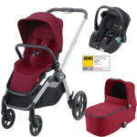 Otroški voziček 3v1 RECARO Celona + lupinica Avan [Garnet Red]