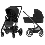 Otroški voziček Cybex Balios S Lux Moon Black 2v1 komplet