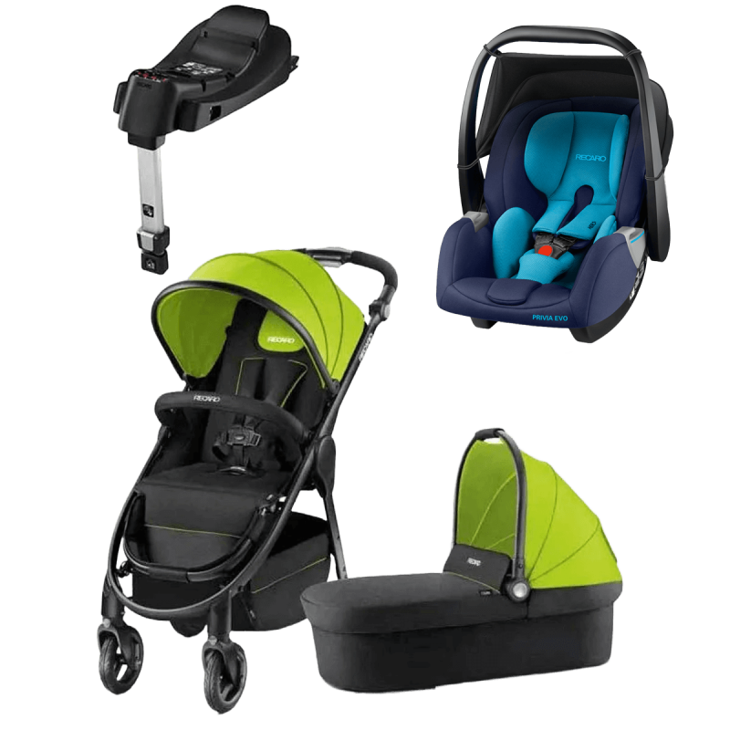 RECARO otroški voziček 4v1 Citylife + Privia Evo + baza