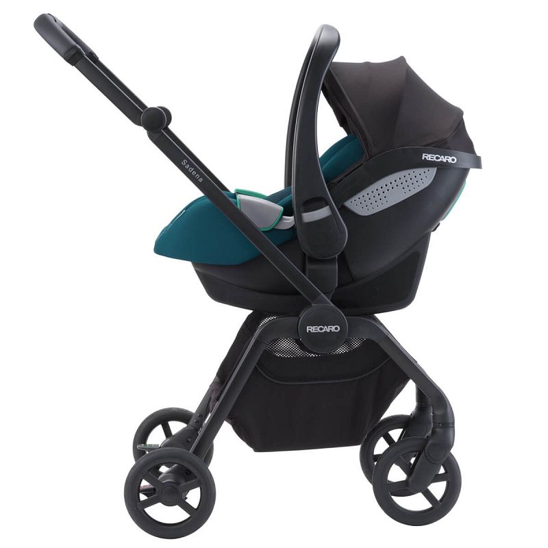 Otroški voziček 3v1 RECARO Sadena [Night Black] + lupinica Besafe 4