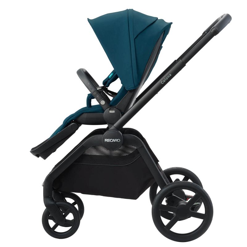 Otroški voziček 2v1 RECARO Celona s košaro za dojenčka [Teal Green] 16
