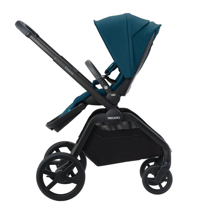 Otroški voziček 2v1 RECARO Celona s košaro za dojenčka [Night Black] 17