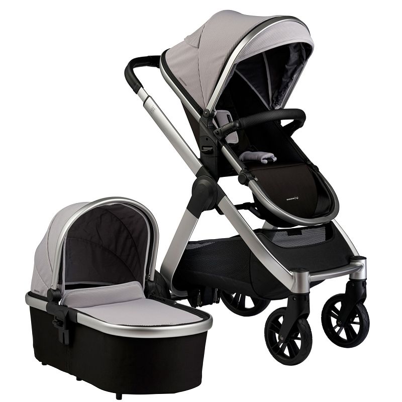 Otroški voziček 4v1 Bababing Raffi Vapour Grey + RECARO Avan + Isofix – Razstani eksponat 1