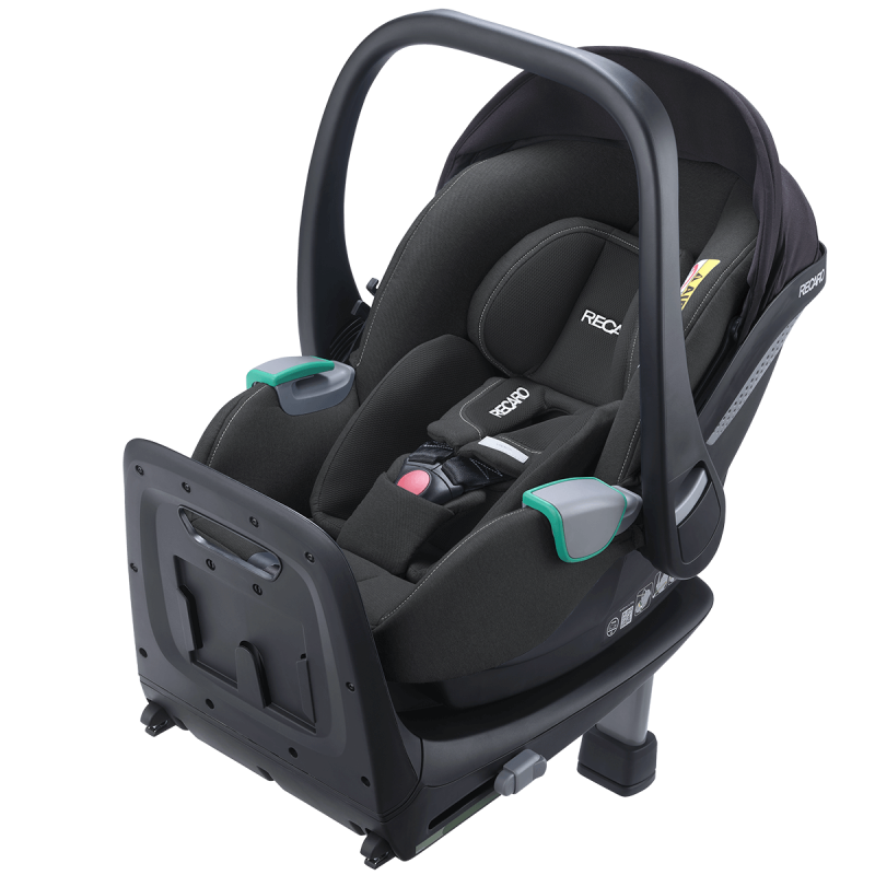 Otroški avtosedež RECARO Avan i-Size [40 – 83 cm] Fibre Black + Isofix baza