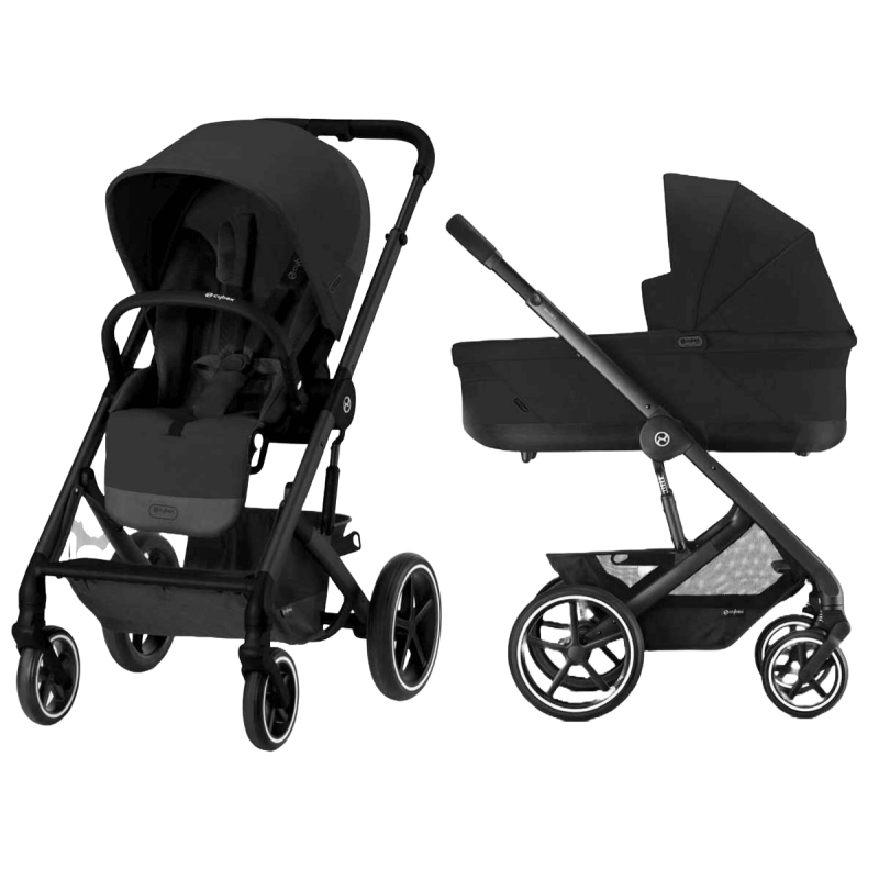 Otroški voziček Cybex Balios S Lux Moon Black 2v1 komplet