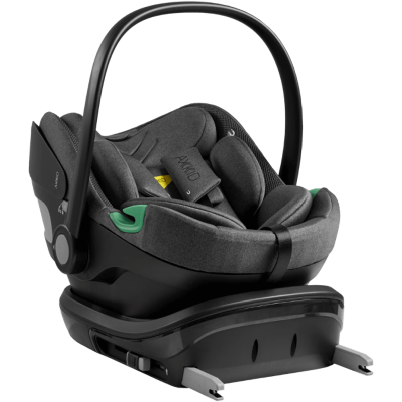 Otroški voziček 4v1 RECARO Sadena [Mat Black] + lupinica AXKID + Isofix baza 1