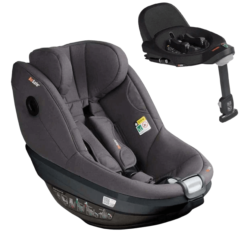 Otroški avtosedež BeSafe Beyond² 360 [61-125 cm] Dark Grey Melange + baza