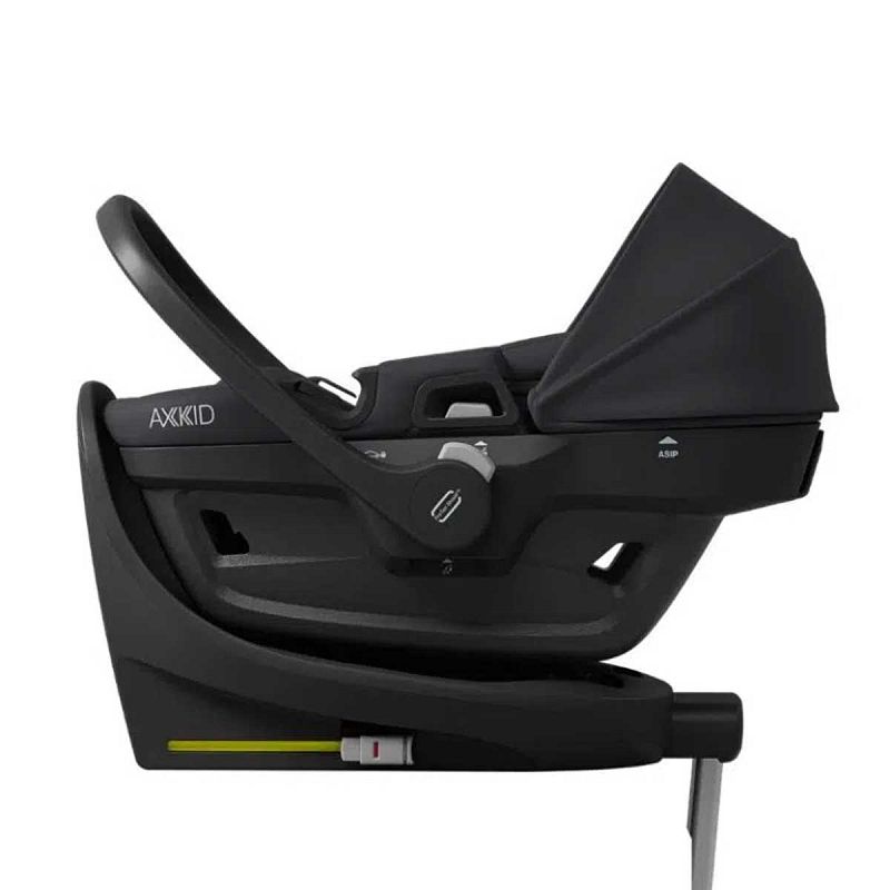 Otroški avtosedež – lupinica AXKID Zero Pro [40–87 cm] + ISOFIX podnožje Coastal Storm Black 3