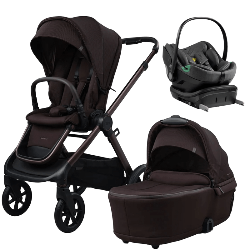 Otroški voziček 4v1 Bababing Raffi 2.0 [Kofe] + lupinica AXKID + baza