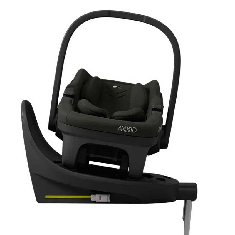Otroški avtosedež – lupinica AXKID Zero Pro [40–87 cm] + ISOFIX podnožje Forest Moss Green 1